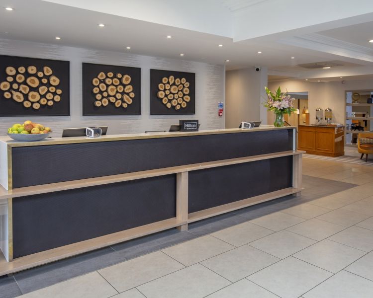 Lobby of q hotels oxford belfry