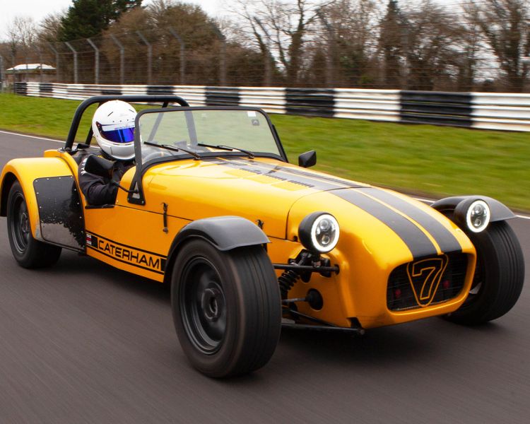 caterham on a track as part of a track stars double high-performance driving experience