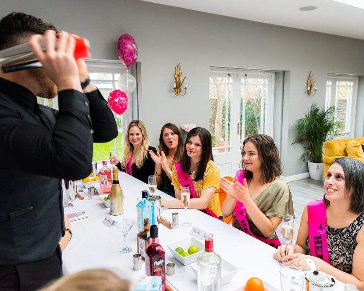 Cocktail class shaking butler