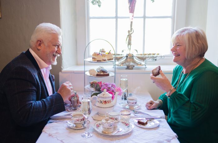 A Couple at the Afternoon Tea at Coghlans
