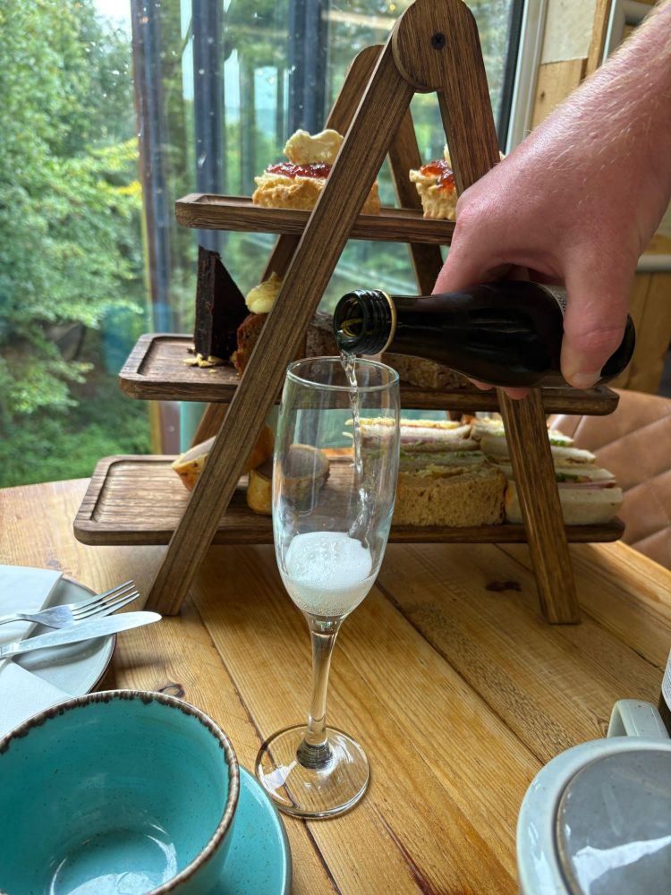 Bubbly at Afternoon Tea How Stean Gorge