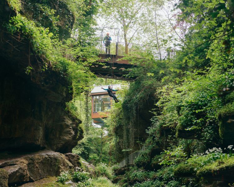 Bridge abseiling
