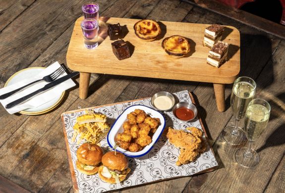 afternoon tea spread at revolution bars