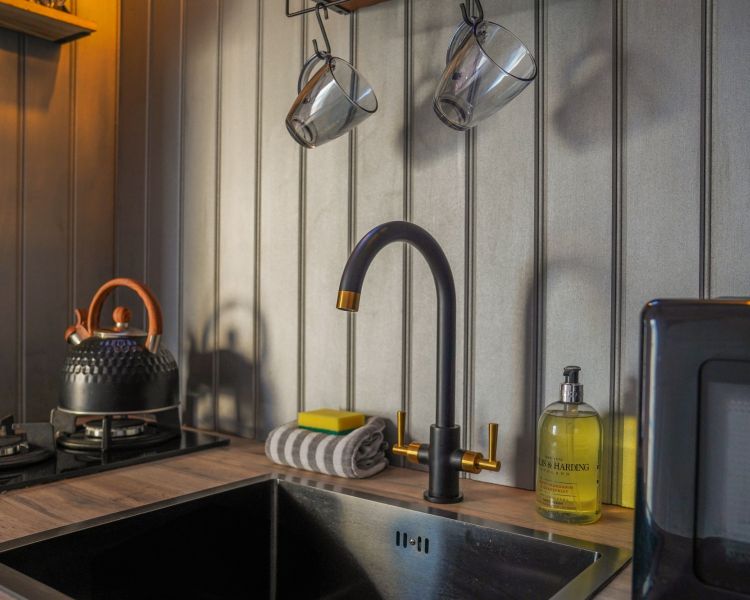 Geodome kitchen interior