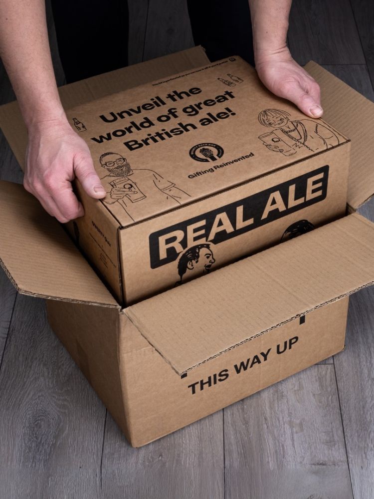 Packaging for qwerty ale gift box