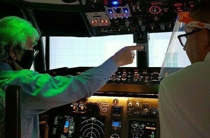 Inside Flight simulator