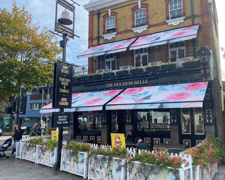 The front of the duchess belle pub in battersea london