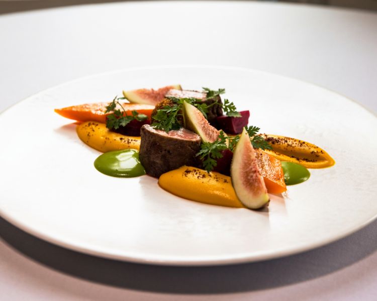 plated starter served at weston manor hotel