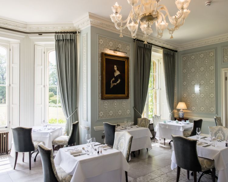 the dining room at weston manor hotel