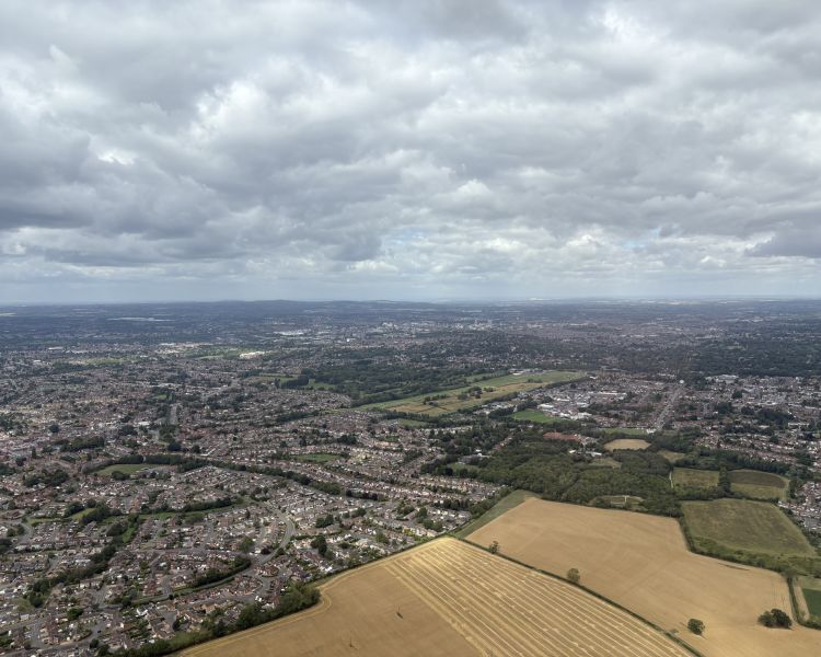 town and country views from a 15 mile thrill seeker helicopter ride
