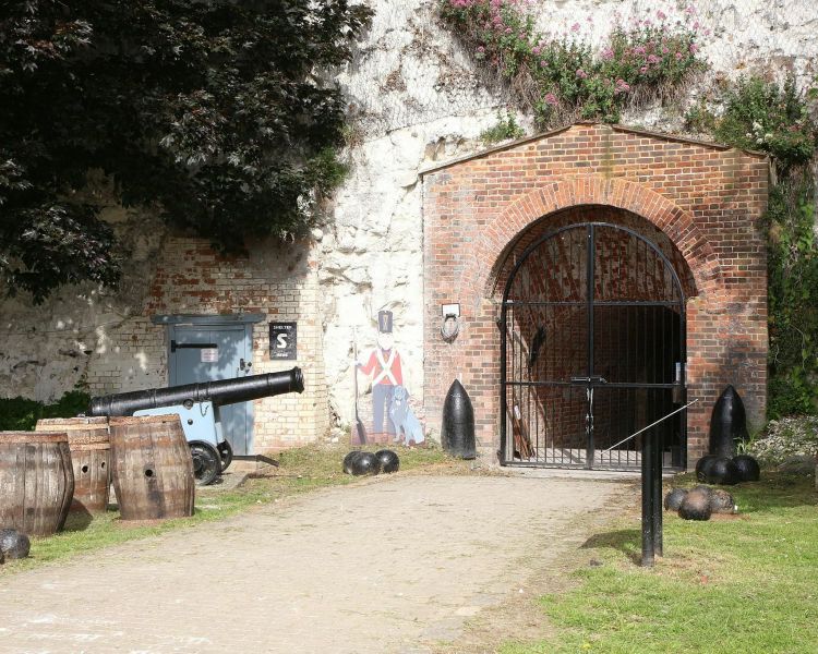 the fort entrance of the tunnels seen on an underground tunnel tour at fort amherst