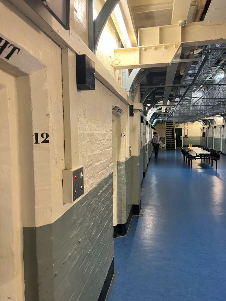 cell corridors seen on a guided former prison tour experience