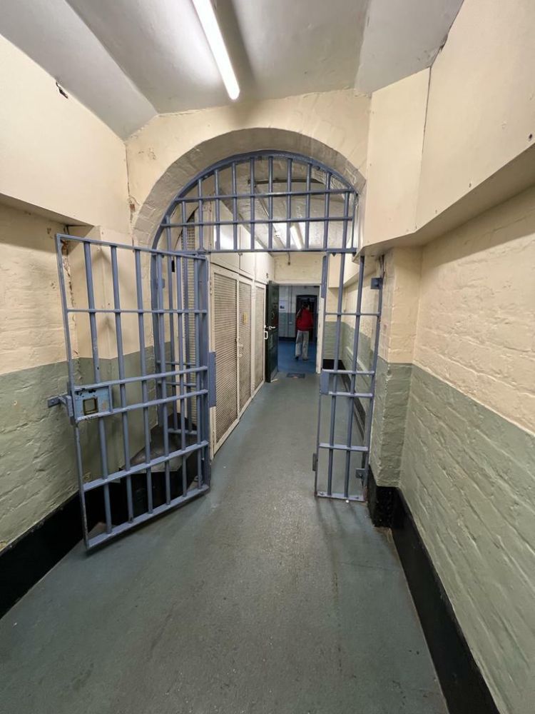 prison corridors seen on a guided former prison tour experience