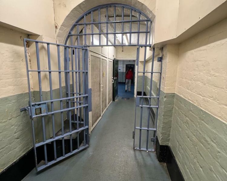 prison corridors seen on a guided former prison tour experience