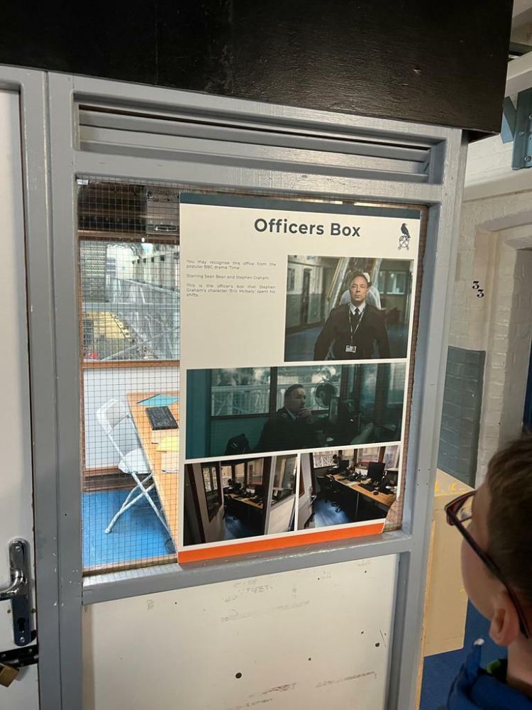 officers box seen on a guided former prison tour experience