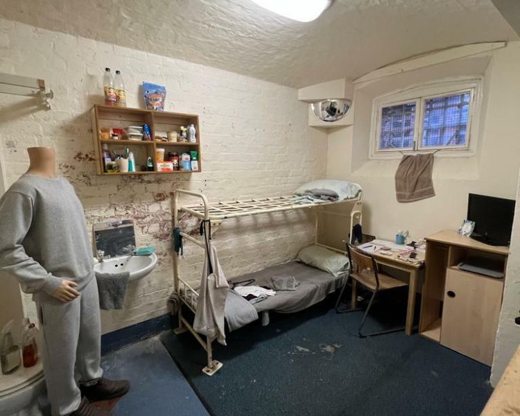 example of a prison cell seen on a guided former prison tour experience
