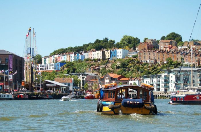 Bristol ferry in harbour