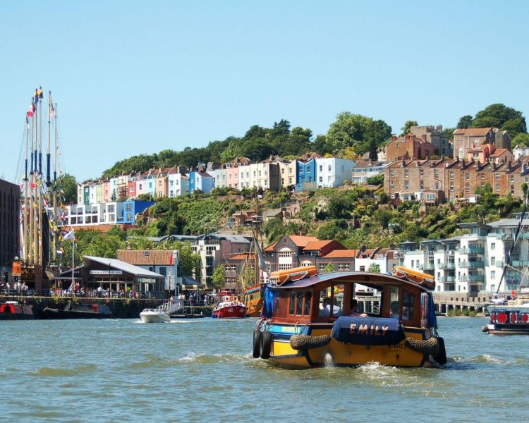 Bristol ferry in harbour