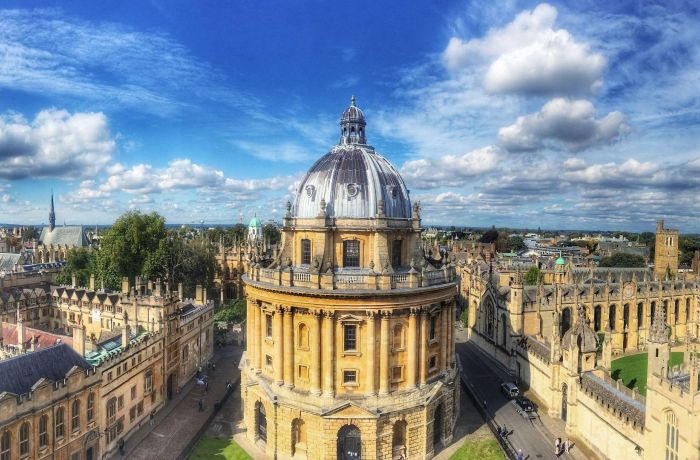 view of oxford city skyline