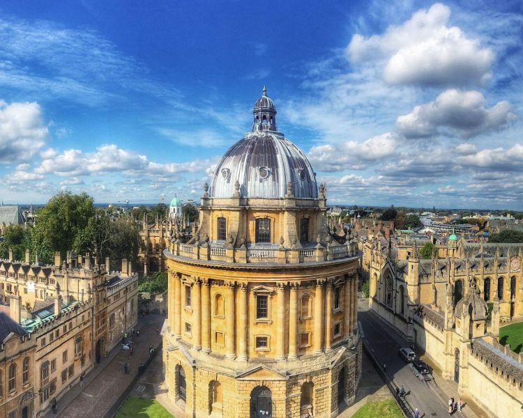 view of oxford city skyline
