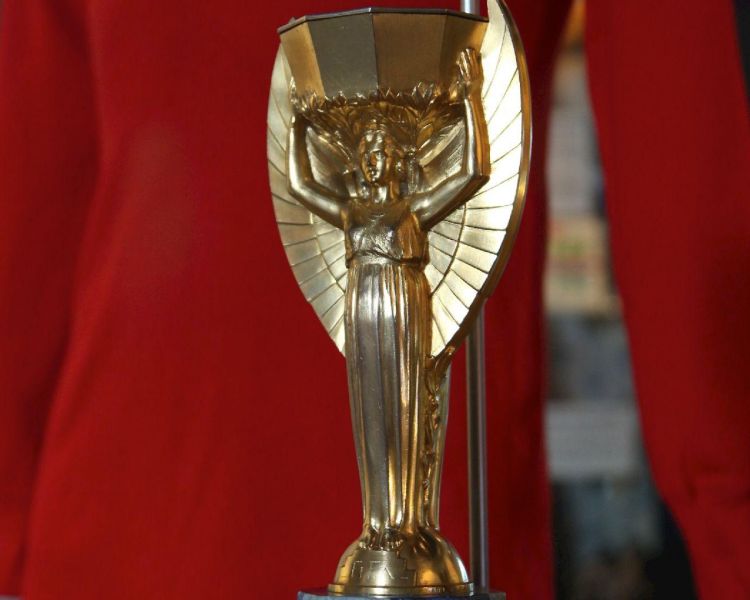 Football trophy in the football museum