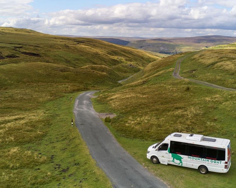 Mini bus in the north yorkshire moors