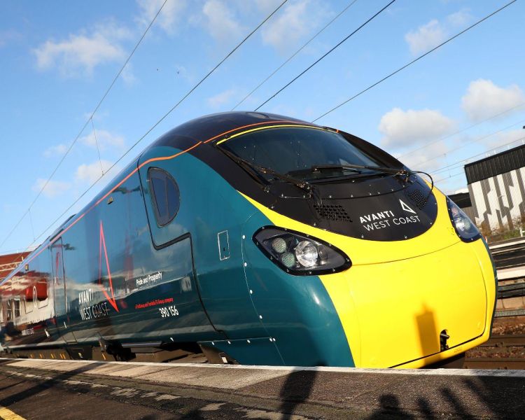 Avanti west coat train at birmingham international
