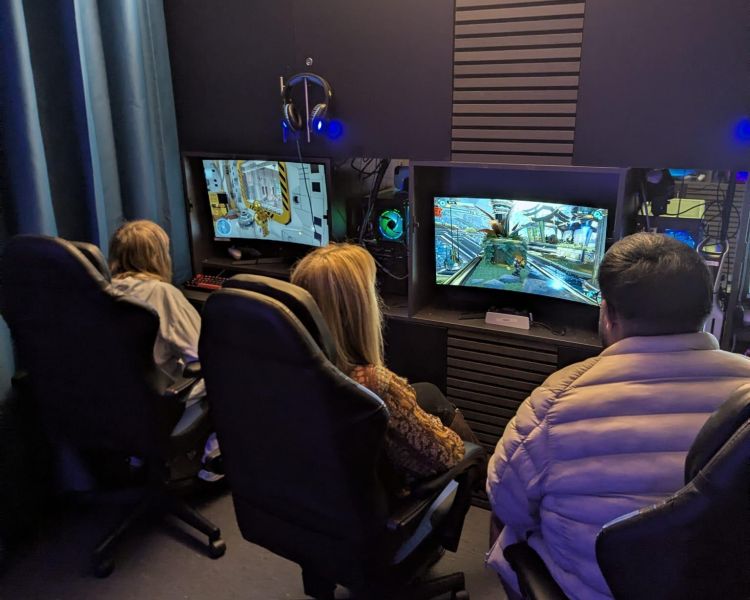Gaming zone computer area