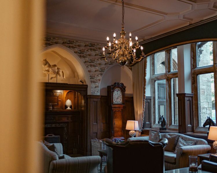 Grand lobby area at grinkle park hotel