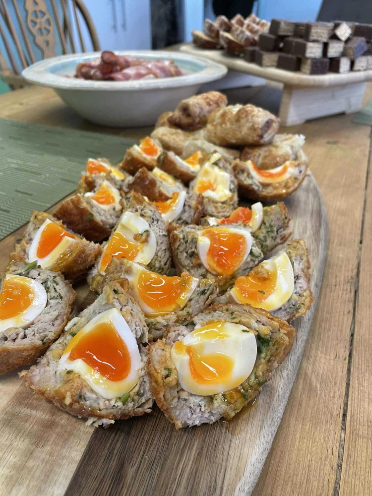 Buffet lunch at clay shooting in essex