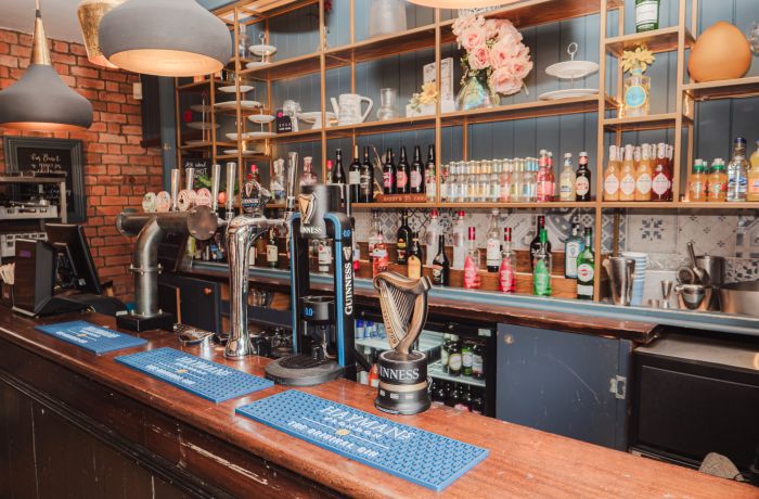 Bar with Guinness tap