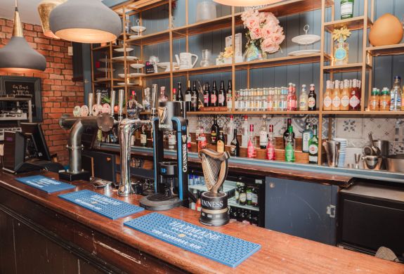 Bar with Guinness tap