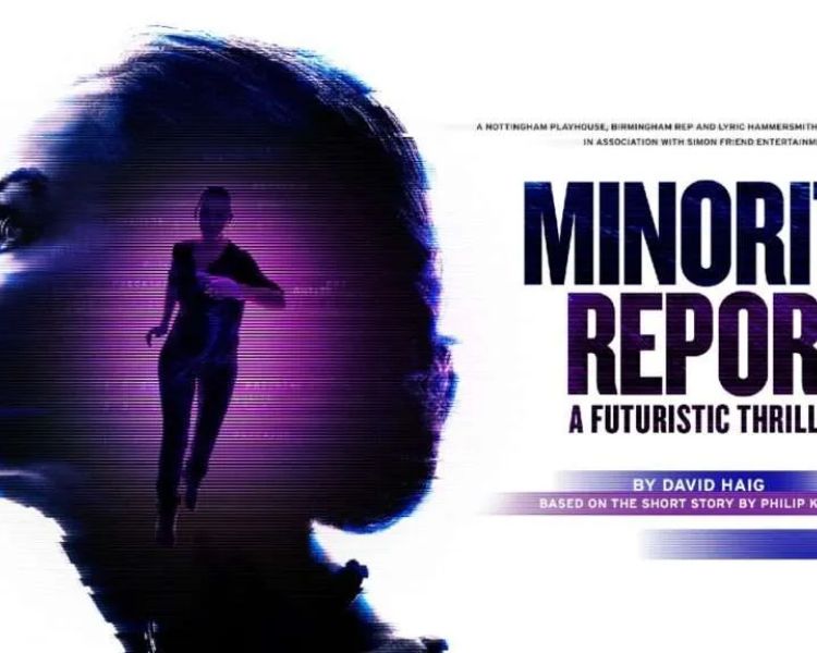 Minority Report West End theatre show promotional poster