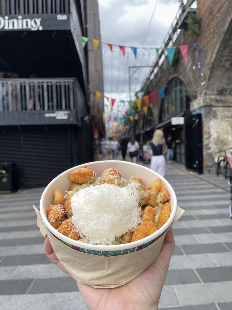 Pasta bowl eaten on a mystery food tour in london