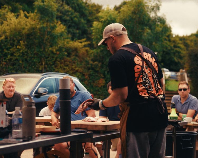 Blackstone griddle bbq cooking demonstration