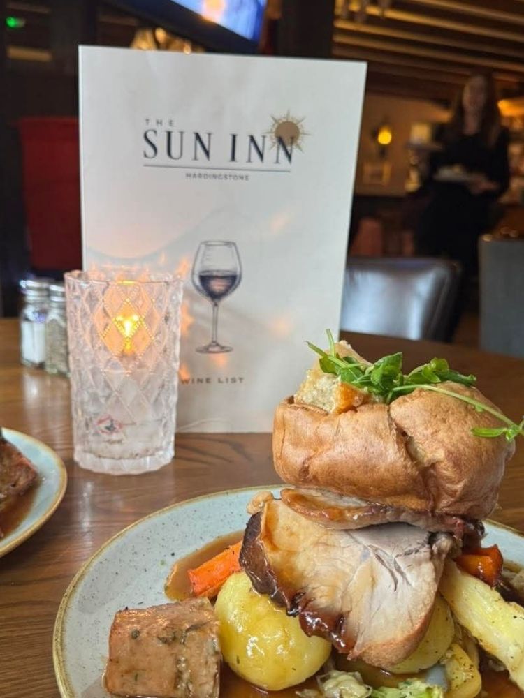 Sunday roast and the sun inn menu