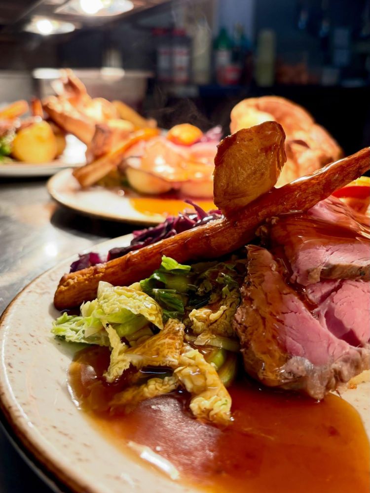 Sunday roast close up