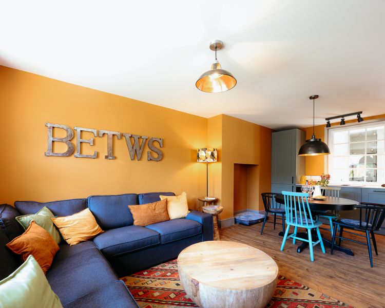 Living area at the cottage