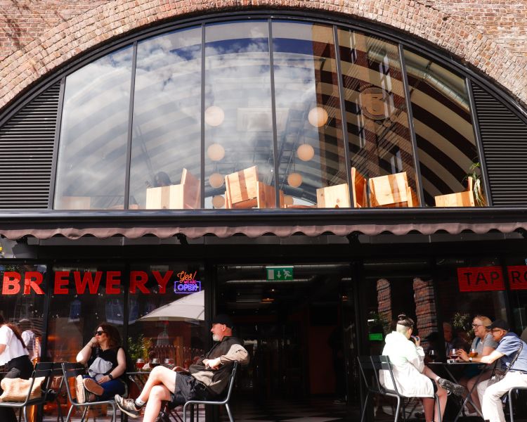 Front of 3 locks brewery in camden