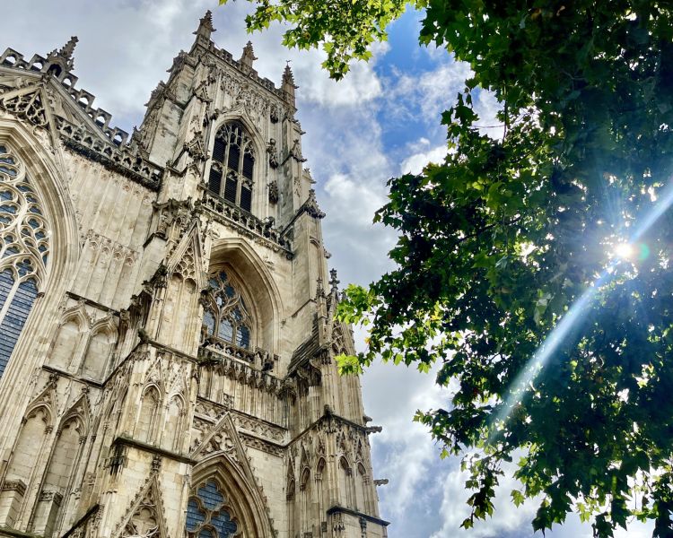 york minster seen on a historical walking tour in york