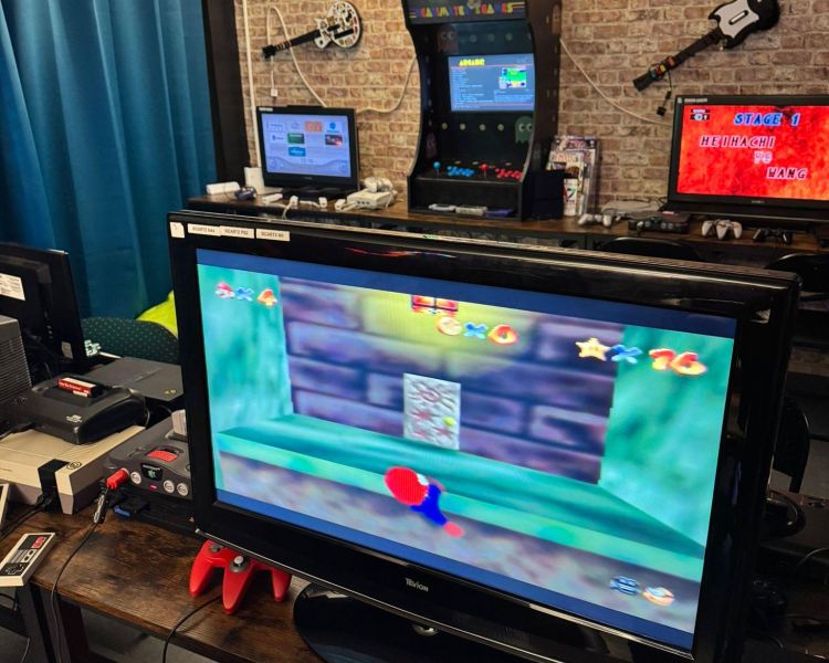 Gaming room retro game