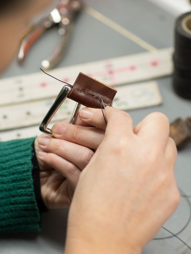 leather belt making workshop