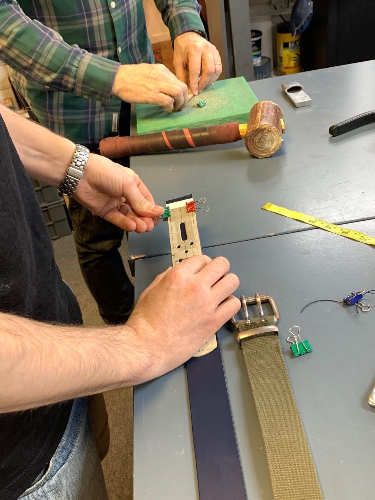 leather belt making workshop