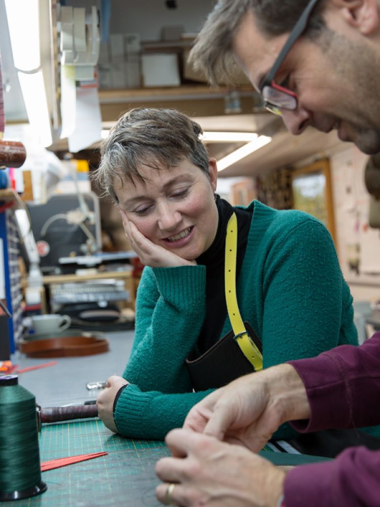 leather book cover making workshop