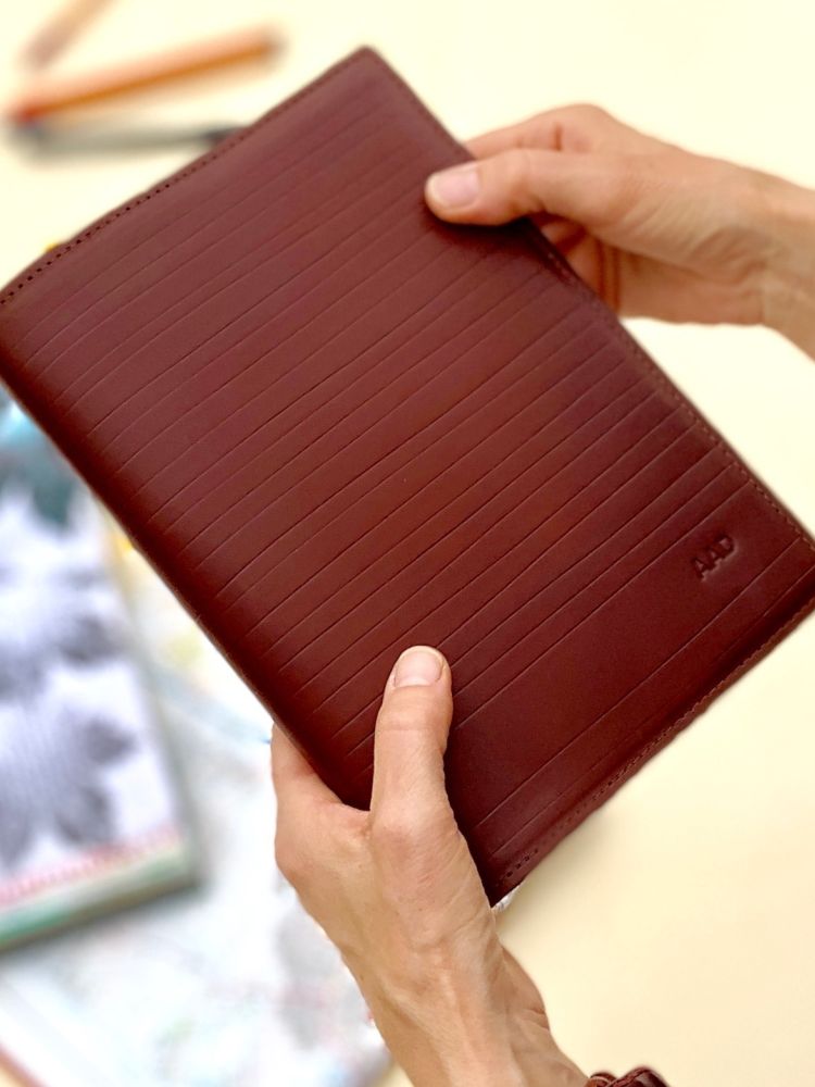 a5 leather book cover making workshop