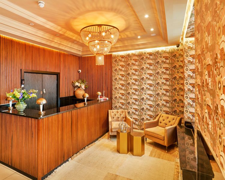 The lobby area at huttons hotel in london