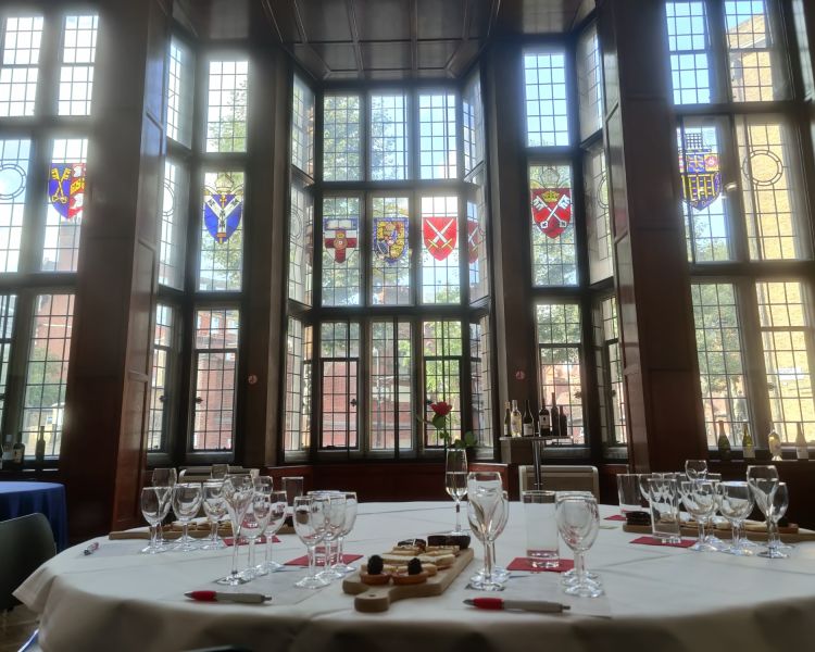 inside of the venue fora luxury wine, premier cru champagne and port tasting experience