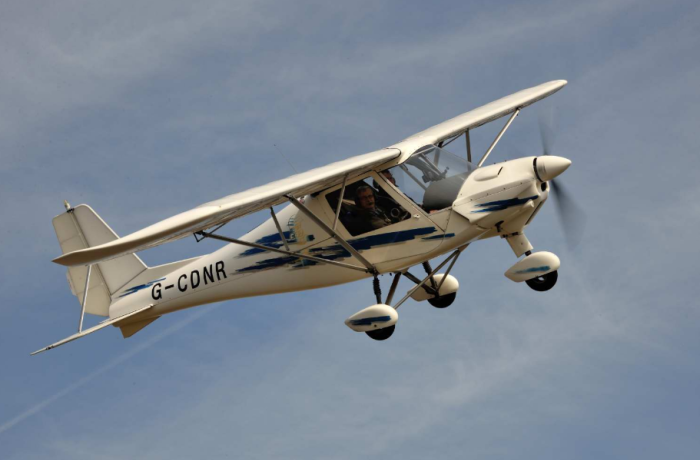 ikarus c42 monoplane used in accessible flying experiences