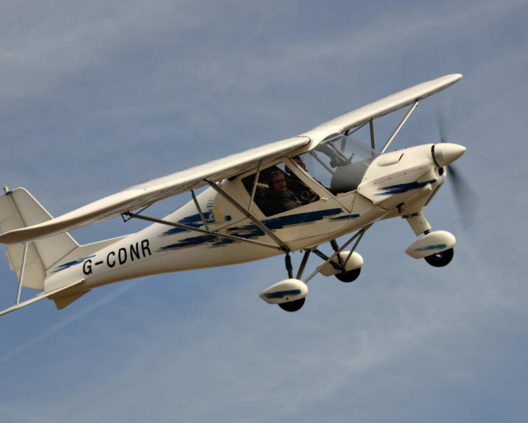 ikarus c42 monoplane used in accessible flying experiences