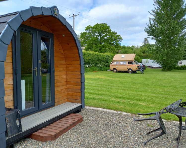 Premier Glamping Pod Grass Electric Pitches